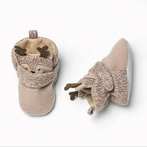 Cat & Jack Other - Cat & Jack Reindeer Bootie Soft Shoe Slippers